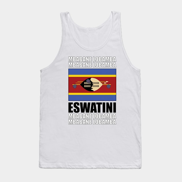 Flag of Eswatini Tank Top by KewaleeTee